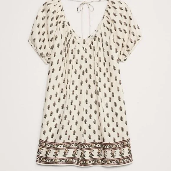 Banana Republic Viscose-Linen Block Print Mini Dress (Size Large) - Picture 5 of 5